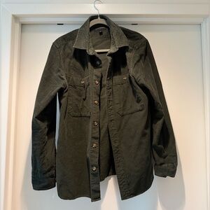 Banana Republic Corduroy Shirt Jacket - S - Dark Green